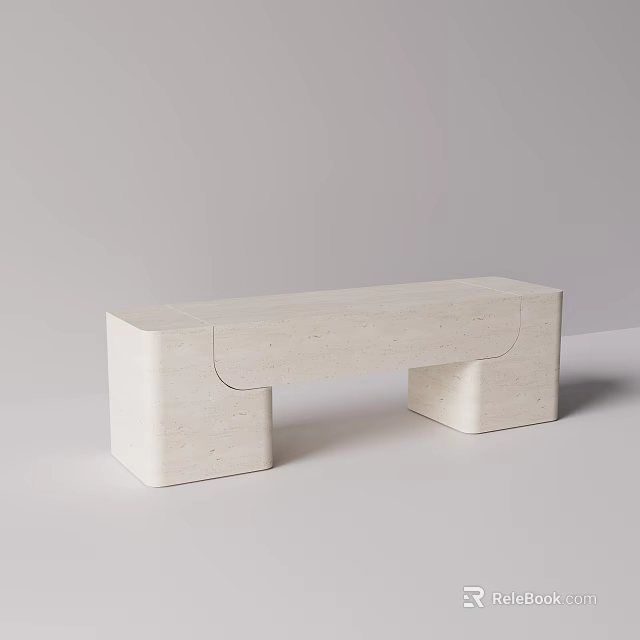 Modern White Leisure Chair With Textured Surface Square Legs And Curved Detail Design 3d model 