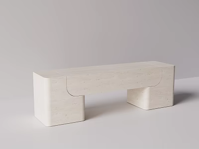 Modern White Leisure Chair With Textured Surface Square Legs And Curved Detail Design 3d model