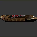 Twix Chocolate Bar With Golden Wrapper And Red Brand Logo