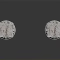Two Red Marble Roman Columns With Ornate Carved Capitals And Classic Design