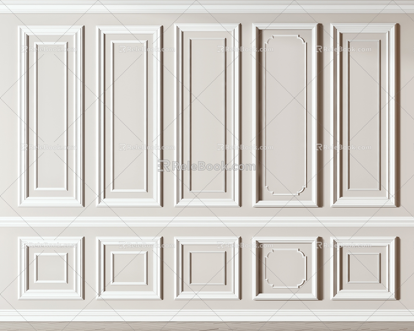 French plaster line 3d model