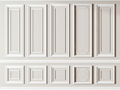 French plaster line 3d model