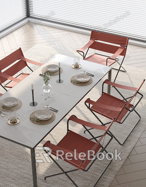 Outdoor Dining Table and Chair model