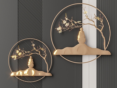 New Chinese Wall Decoration Wall Decoration Pendant 3d model