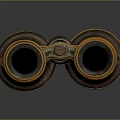 Classic Commercial Binoculars With Orange Brown Finish Decorative Patterns And 114 24x114 Specification
