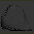 Gray Plastic Trash Bag For Household Use With Full Capacity Design