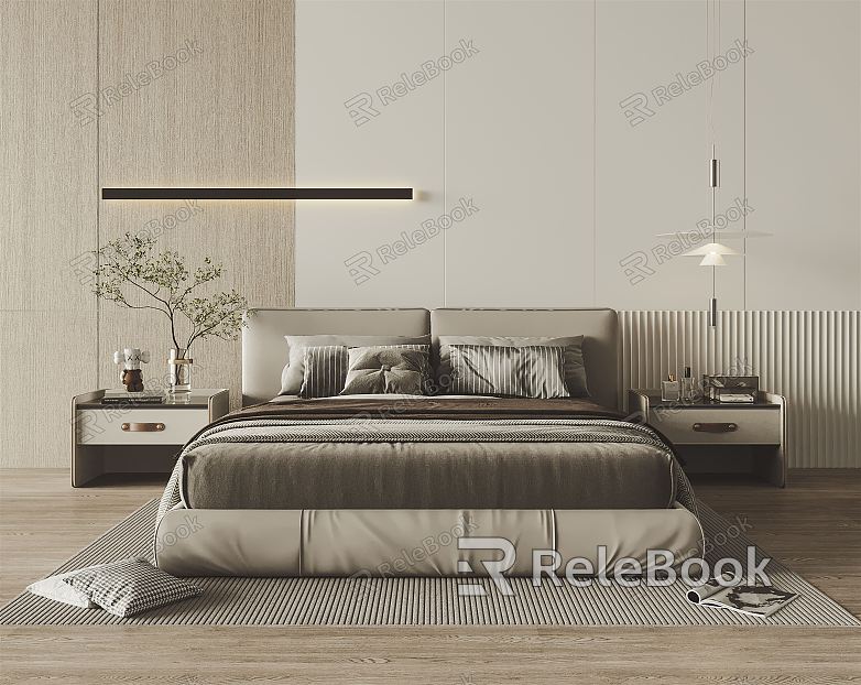 Modern Minotti Background Double Bed model