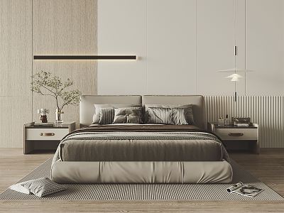 Modern Minotti Background Double Bed model