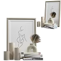 Decorations Desktop Ornament Candlestick Lamp 3d model