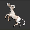 3D Mythical Creature Model Half Human Half Bull With Muscular Body And Dynamic Pose