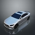 Sleek Modern Silver Sedan With Black Roof And Stylish Black Wheels