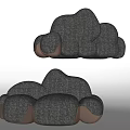 Nordic Multiplayer Sofa Single Person Sofa Chair Leisure Sofa Lazy Sofa Bean Bag Sofa Backrest Sofa 3d model
