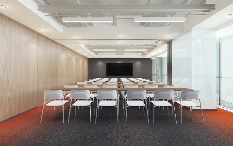 Modern Training Room 3d model
