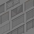 Various Stylish Fence Designs With Metal And Wooden Railings For Outdoor Use
