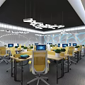 Science and Technology Office of Modern Public Office Area 3d model