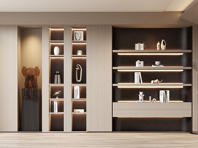 Modern Bookcase Decorative Cabinet model