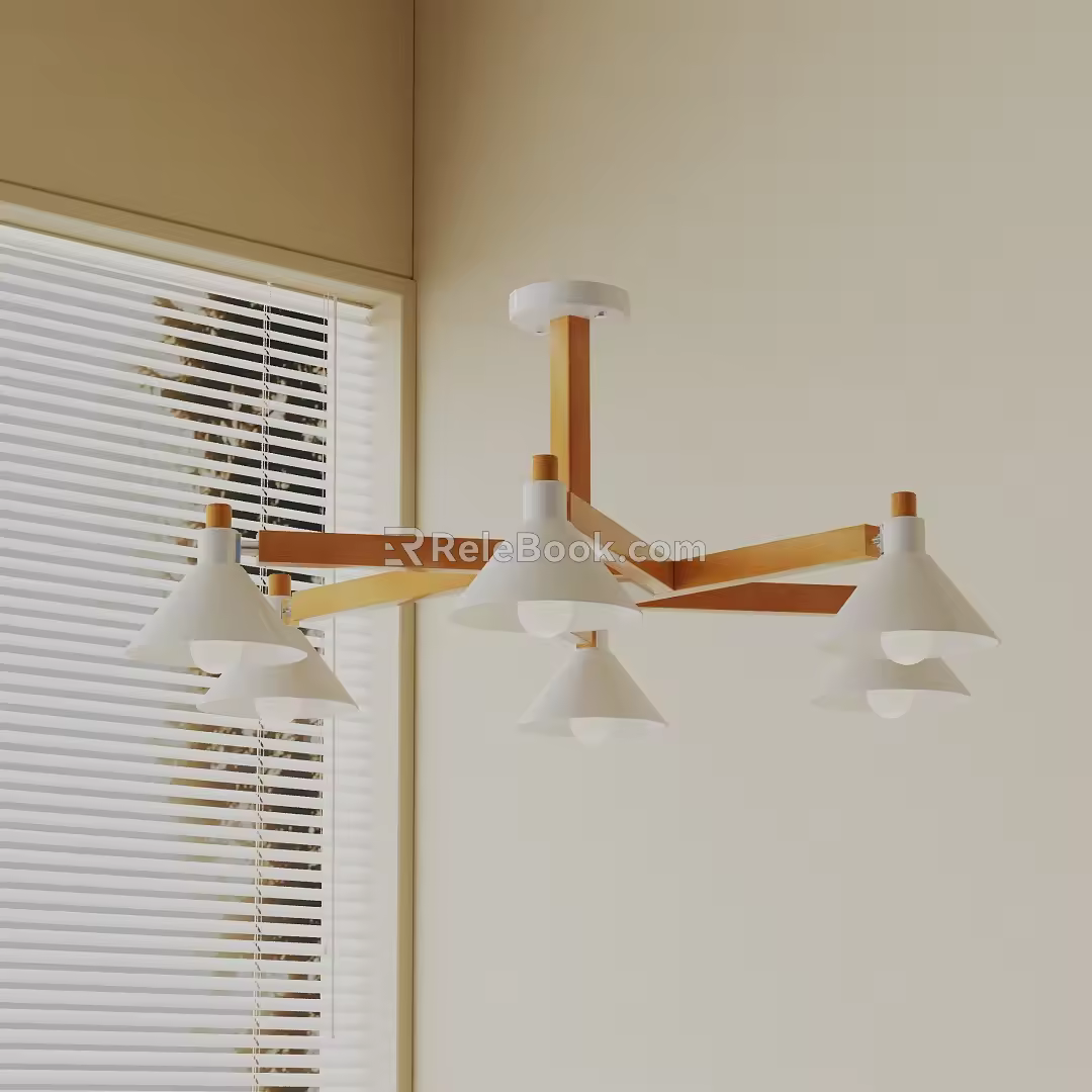 Modern chandelier 3d model