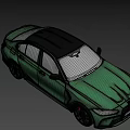 Green BMW M3 Sedan With Black Wheels Red Brake Calipers Luxurious Brown Interior Sporty Design