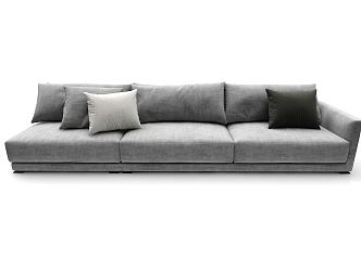 Modern Three-Seat Sofa 3d model