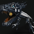 Cyber Dragon Mechanical Dragon Dragon Dragon Oriental Dragon has skin and bones 3d model