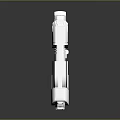 Futuristic Sci Fi Silver Pistol With Sleek Metallic Design And Ergonomic Grip