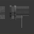 3D Rendered SECTORS Equipment Featuring Blue Panels And Vertical Structure Design