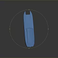 Practical Blue Silicone Tool With Smooth Surface And Groove Design For Daily Use