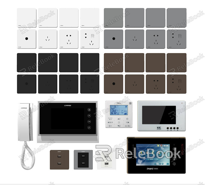 Modern Switch Switch Socket Panel model