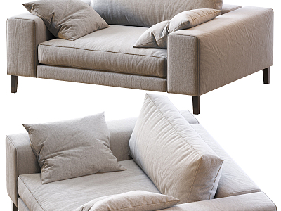 Modern single sofa model