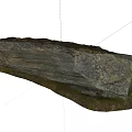 Rustic Stone Wood Slab With Natural Rough Texture And Earthy Tones