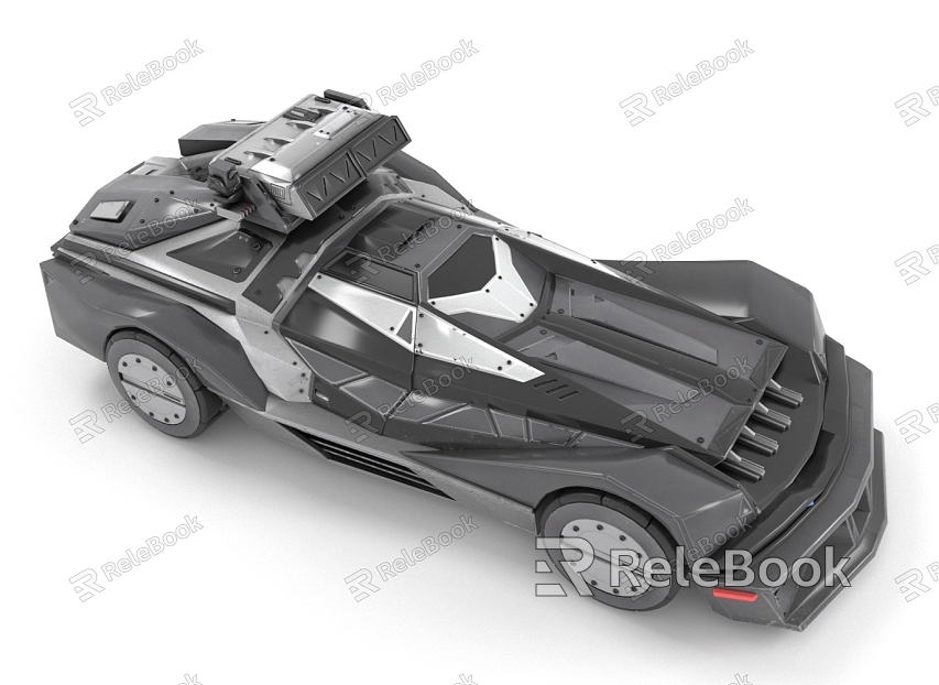 Sci-fi armed car car model