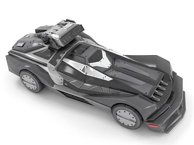 Sci-fi armed car model