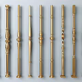 Various Stylish Railings With Ornate Patterns Golden Finishes And Classic Designs