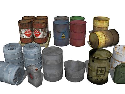 Industrial LOFT petrol barrel iron barrel oil barrel model