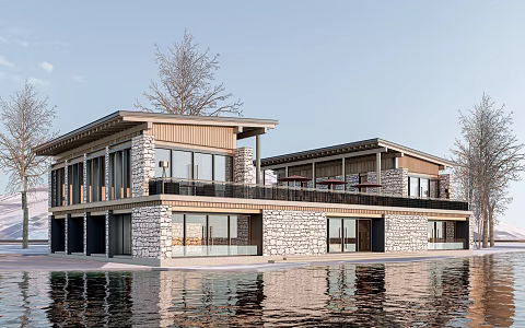 New Chinese Visitor Center Visitor Center Architecture Reception Center Homestay Architecture Landscape Architecture Homestay Inn 3d model