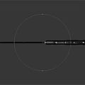 Modern Tactical Knife With Black Handle And Sharp Metal Blade