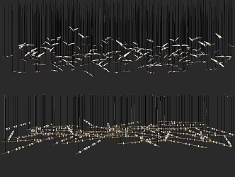 New Chinese Style Hanging Ornaments Big Goose Swallow Hanging Ornaments 3d model