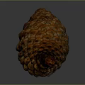 Natural Orange Textured Pinecone Decorative Accessory For Household Living Space Decor