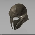 Ancient Warrior Battle Helmet With Intricate Bronze Craftsmanship And Metallic Texture Design