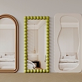 modern mirror full-length mirror floor mirror dressing mirror shaped mirror art mirror irregular mirror 3d model