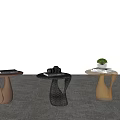 Modern Minotti Miloti Side and Corner Combination 3d model