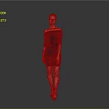 Woman in Black Off Shoulder Dress Standing Against Gray Background with High Heels