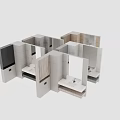 Modern Bathroom Washbasin Design With Stone Wall Panels Large Mirror And Wooden Cabinet
