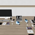 Apple Computer Notebook Tablet Phone Apple Three-Piece Set Apple Headset Apple Phone Apple Power 3d model