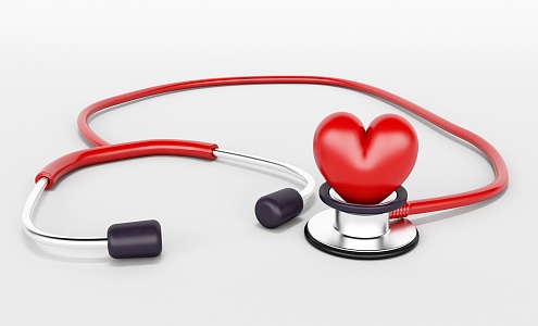 Modern stethoscope love stethoscope enterprise commercial 3d model