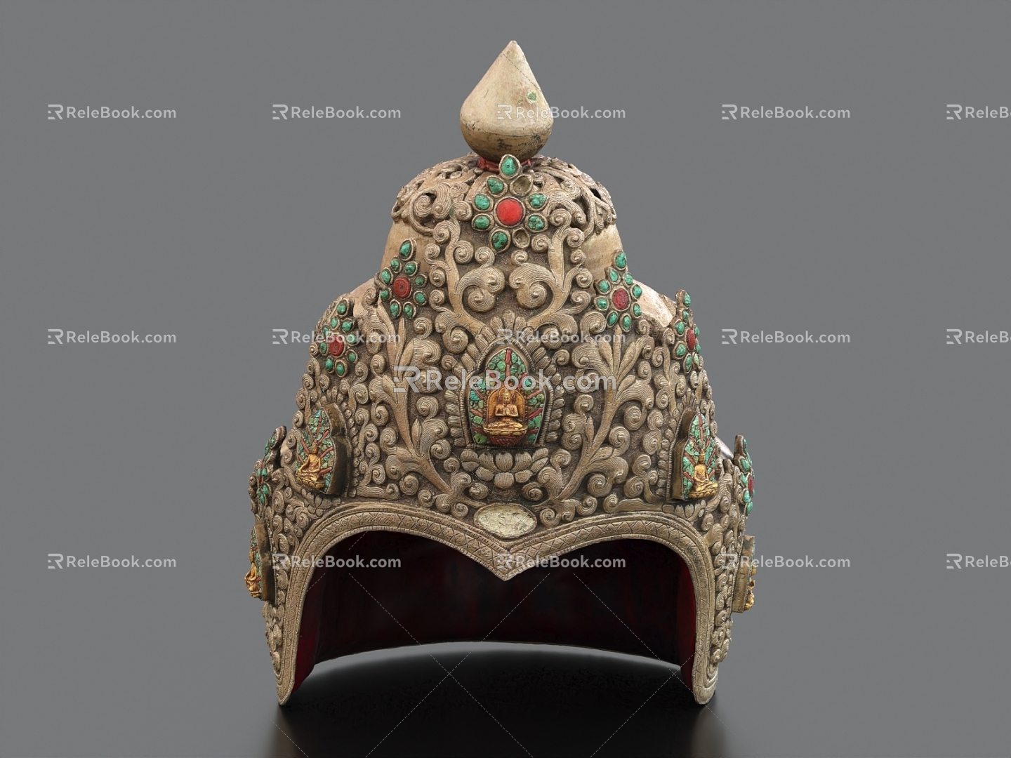 Crown Buddha Crown Crown Cap 3d model