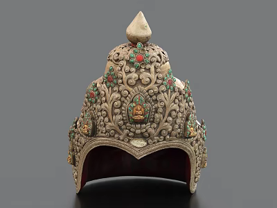 Crown Buddha Crown Cap 3d model
