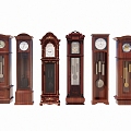 European Classical Floor Clock Vertical Pendulum Clock 3d model