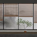 New Chinese Bamboo Shutter 3d model