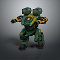 Mecha Warrior Mecha Soldier Machine Armor Mechanical Armor 3d model